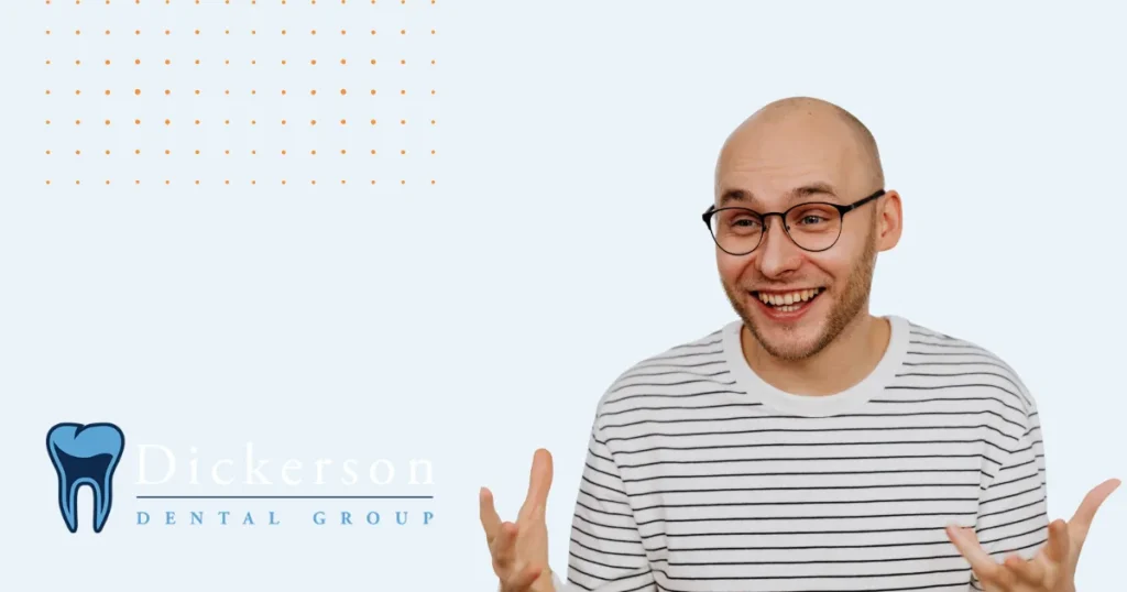 Smiling Man Looking Surprised